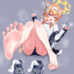 This is a pixiv picture whose title is 汗だくマリーちゃんから水分補給.