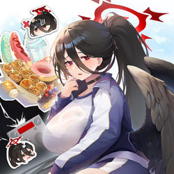 This is a pixiv picture whose title is 羽川ハスミ.