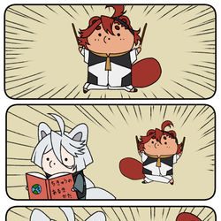 This is a pixiv picture whose title is ポッキーの日スレミオタヌキツパロ.