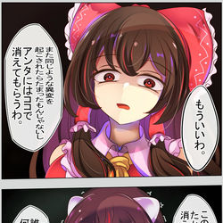 This is a pixiv picture whose title is 異変解決の為ならば一切妥協も容赦もしない霊夢さん.