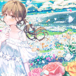 This is a pixiv picture whose title is flower garden.
