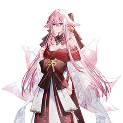 This is a pixiv picture whose title is 八重神子様.