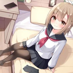 This is a pixiv picture whose title is こんな幼馴染がいてほしいASMR.