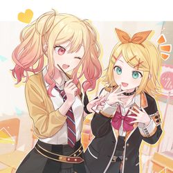This is a pixiv picture whose title is 💛🧡.