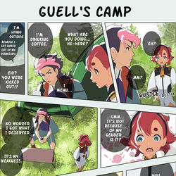 This is a pixiv picture whose title is Gweru-kun's Camp English.