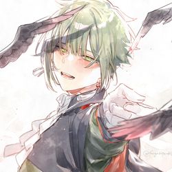 This is a pixiv picture whose title is 君には笑ってほしい.
