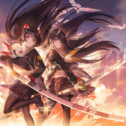 This is a pixiv picture whose title is Sisters.