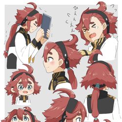 This is a pixiv picture whose title is スレッタとミオリネの表情つめ合わせ.