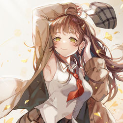 This is a pixiv picture whose title is 秋の風が大きい.