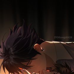 This is a pixiv picture whose title is 龍與虎 午後時光.