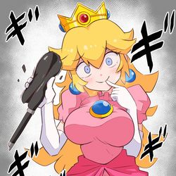 This is a pixiv picture whose title is ピーチ姫（戦闘狂4）.
