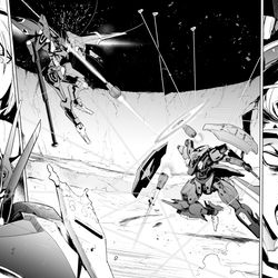 This is a pixiv picture whose title is 善戦していた時空のグエル先輩.