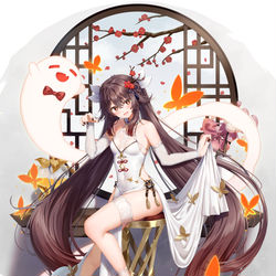 This is a pixiv picture whose title is ドレス胡桃.