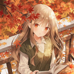This is a pixiv picture whose title is 🍁.
