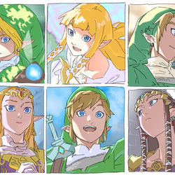 This is a pixiv picture whose title is ゼルダらくがき3.