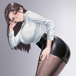 This is a pixiv picture whose title is 破れたストッキング.