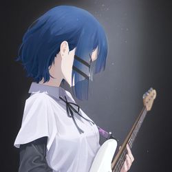 This is a pixiv picture whose title is 山田リョウ（ぼっち・ざ・ろっく！）.