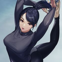 This is a pixiv picture whose title is 練習中.