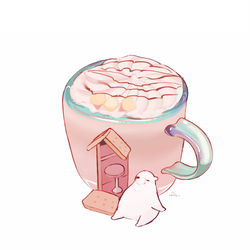 This is a pixiv picture whose title is ラテハウス.