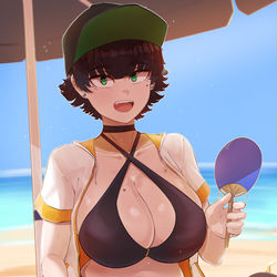 This is a pixiv picture whose title is Tomboy Beach 1.