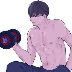 This is a pixiv picture whose title is 【妄想男子高校生】南は俺が守る.