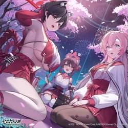 This is a pixiv picture whose title is ブルーアーカイブ1周年.