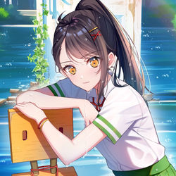 This is a pixiv picture whose title is すずめの戸締り.