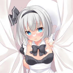 This is a pixiv picture whose title is メイド妖夢ちゃん.