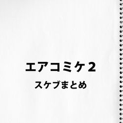 This is a pixiv picture whose title is エアコミケ２スケブまとめ.