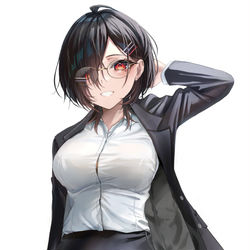 This is a pixiv picture whose title is リクスーその着こなしはあかんやろ.
