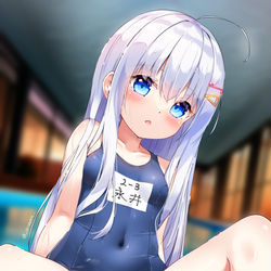 This is a pixiv picture whose title is 乃亜・旧スク.