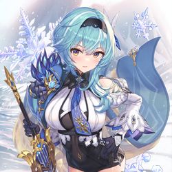 This is a pixiv picture whose title is 雪のエウルア.