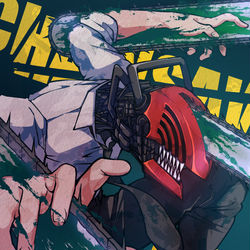 This is a pixiv picture whose title is チェンソーマン.