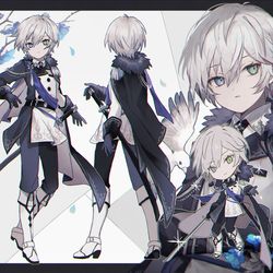 This is a pixiv picture whose title is character design.