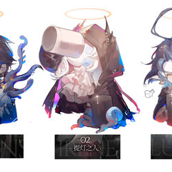 This is a pixiv picture whose title is 月度小队.