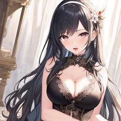 This is a pixiv picture whose title is 鎮海 魅惑の顔 アズールレーン.