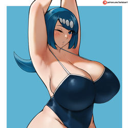 This is a pixiv picture whose title is Lana's mom.