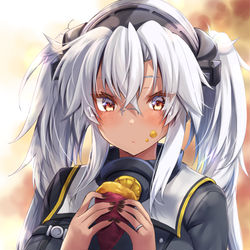This is a pixiv picture whose title is ほっぺについてる武蔵しゃん.