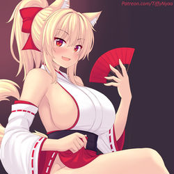 This is a pixiv picture whose title is Miko Tiffy~~.