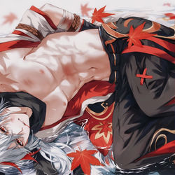 This is a pixiv picture whose title is 枫原万叶.
