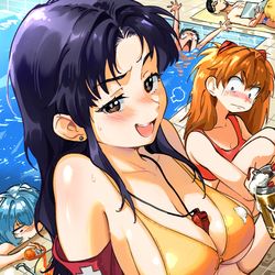 This is a pixiv picture whose title is Misato's Beer.