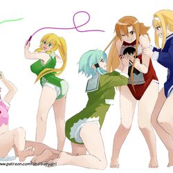 This is a pixiv picture whose title is SAO Babies.