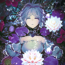 This is a pixiv picture whose title is 【PFSOZ】蠱惑の沼の「オフィーリア」【エギリアの暗闇】.