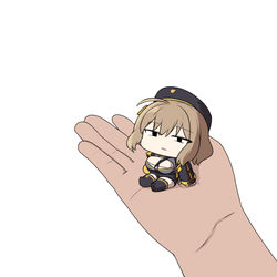 This is a pixiv picture whose title is 手乗りアニス.