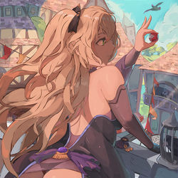 This is a pixiv picture whose title is 【Genshin Impact】Fischl | 菲谢尔.