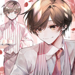This is a pixiv picture whose title is ハルヒ 桜蘭高校ホスト部カフェver..