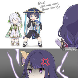 This is a pixiv picture whose title is Scaramouche/wanderer got new mom.