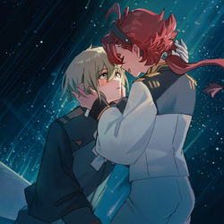 This is a pixiv picture whose title is 从天而降的星星.