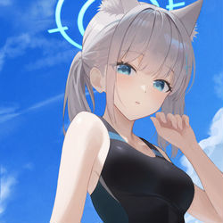 This is a pixiv picture whose title is 水着シロコ.