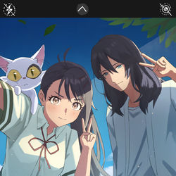 This is a pixiv picture whose title is すずめの戸締まり.